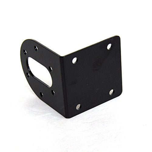 Black 37mm DC Gear Motors Mounting Bracket, Iron Anti-Rust Gearbox L-Shape Fixed Seat, Gear Reduction Motor Holder - size: 37mm