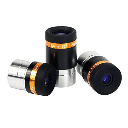 SVBONY Telescope Eyepiece Set, 4mm 10mm 23mm Telescope Lenses 62°Wide Angle - size: 4mm, 10mm, 23mm