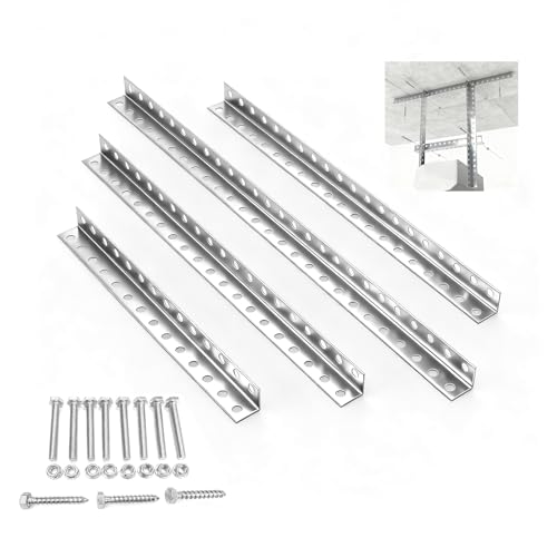 Garage Door Opener Hanging Bracket Kit, 13-Gauge Steel, 4-Piece