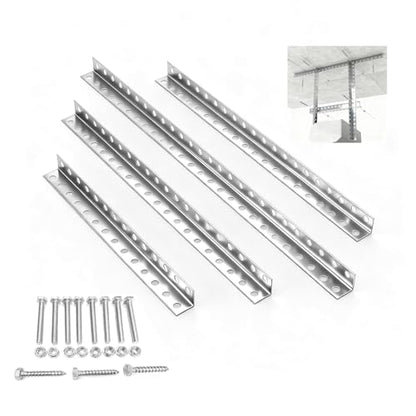 Garage Door Opener Hanging Bracket Kit, 13-Gauge Steel, 4-Piece