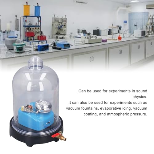 Vacuum Jar, Vacuum Chamber with Pump, Laboratory Plastic Jar Sound Physics Scientific Experimental Tool for Sound Propagation Experiment
