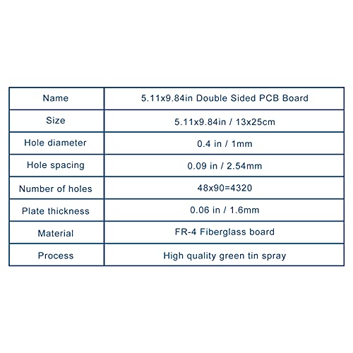 Double Sided PCB Board,D DZRCOXI Large PCB Circuit Board Protoboard 3Pcs 13X25CM for DIY Soldering Electronic Projects Compatible with Arduino Kits (13X25CM-3Pcs) - style: 13X25CM-3Pcs