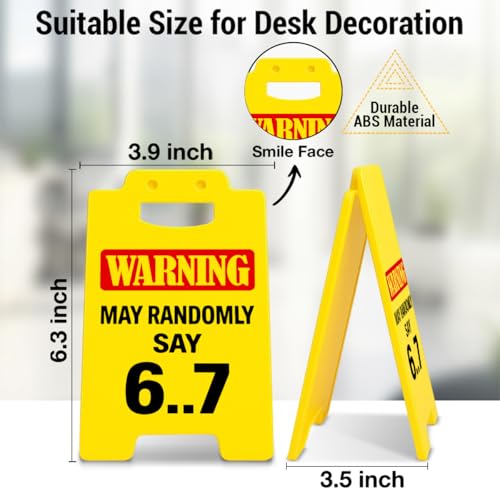 Funny 67 Desk Decor Sign Trendy 67 Decorations Sign Home Room Decor - color: color-F