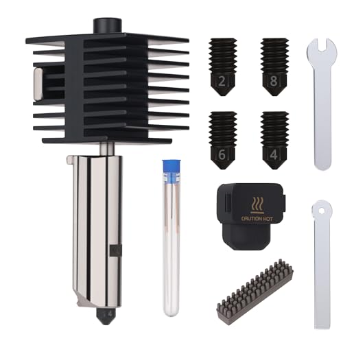 Hotend Kit for Bambu Lab A1/A1 Mini 3D Printer, Hardened 0.4mm Nozzles and 0.2/0.6/0.8/0.4mm Nozzle with Silicone Sock Tool Accessories Kits - color: A1_Mini