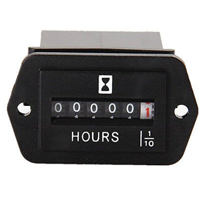 AIMILAR AC 110-250V Mechanical Hour Meter for Generator Boat Farm Machinery - color: AC 110-250V