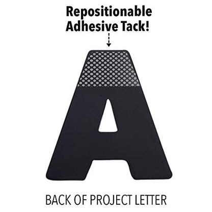ArtSkills Poster Letters 2.5” Paper Letters for Poster Board Projects, Classroom Bulletin Boards, Sign Making Supplies, Black & White, 335 Pieces - color: Black/White, size: 2.5 in