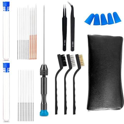 33Pcs 3D Printer Nozzle Cleaning Kit with Bag,Nozzle Cleaning Needles Kit - size: Nozzle Cleaning Set (33-Piece)