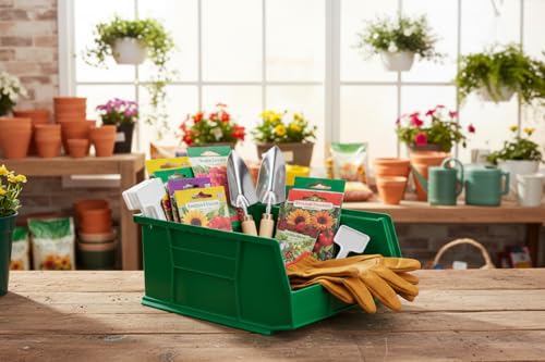HE HUDSON EXCHANGE 11" x 11" x 5" (3 Pack) Plastic Stackable Storage Bin, Green - color: Green, size: 3 Pack