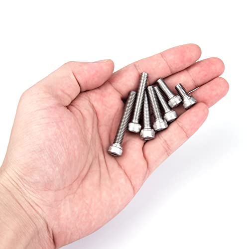 VIGRUE 180Pcs M6 Stainless Bolt Kit Socket Head Cap Screws Nuts Washers - size: m6 socket stainless 12-40mm