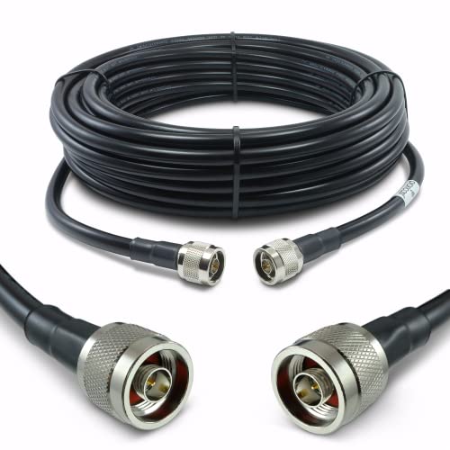 Proxicast 50 ft N Male to N Male 50 Ohm Low-Loss CFD400 Coax Cable Assembly - size: CFD400, style: 50 ft