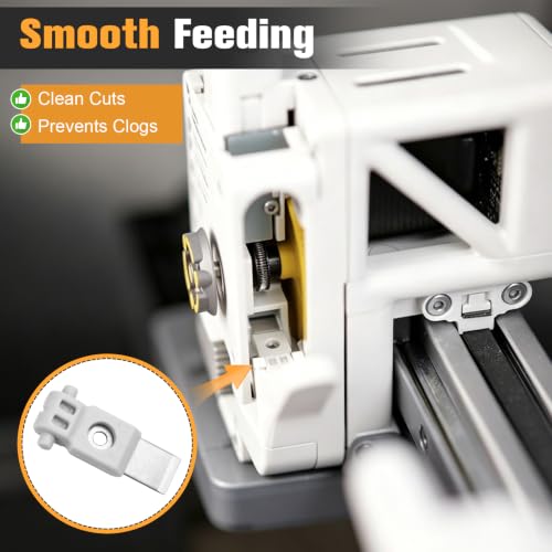 5Pcs Replacement Filament Cutter Blades for Bambu lab P1S/P1P/X1/X1C/H2S/A1/A1 Mini 3D Printer, Precision Metal Cutting Blades with H1.5&H2.0 Screwdrivers,Tweezers, Prevent Filament Jams