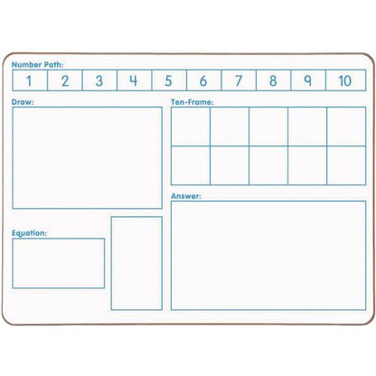 Really Good Stuff Solving Problems Two-Sided Dry-Erase Boards Set, 6 Boards