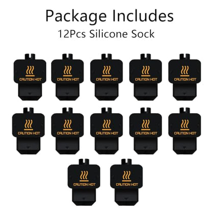12Pcs Hotend Silicone Sock for Bambu Lab H2D, High Temp Nozzle Cover - size: For H2D