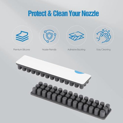 Nozzle Wiper Replacement for Bambu Lab A1 – 6 Pack, Silicone Nozzle Brush Cleaning Kit, 3D Printer Replacement Accessories - color: A1