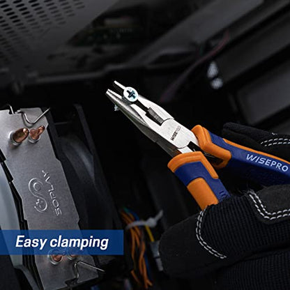 5 Inch Long Nose Pliers with Side Cutter, for Jewelry Making, Repairing, with spring shrapnel loaded - style: 5 Inch Long Nose Pliers