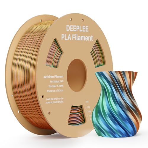 Silk PLA 3D Printer Filament 1.75mm 1kg, Blue Green Orange - color: 1*silk Blue Green Orange