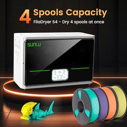 SUNLU S4 3D Printer Filament Dryer, White - color: S4 White