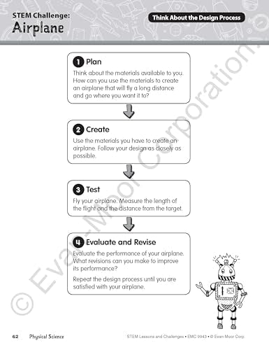 Evan-Moor Stem Lessons and Challenges, Grade 3 Homeschooling & Classroom Resource Workbook, Life, Earth and Physical Science Problem Solving, Peer Collaboration, Real-World, Visual Literacy, Printable