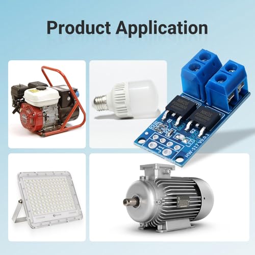 12PCS Dual Channel High-Power MOSFET PWM Driver Module, 0-20KHz Speed & Brightness Controller for Motor/Light, DC 5-36V 400W 15A (Peak 30A) - style: 12PCS