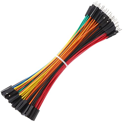 Breadboard Jumper Wires 20AWG, Bestlus Exclusives Female to Male Jumper Cables Wires 15CM M-F 10 Colors Pack of 120 Square Head 0.1'' (6'', M/F) - color: Male-Female, 15CM, size: 15CM / 6''