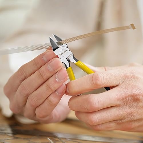 BOOSDEN Wire Cutter 6.5 inch Cutting Pliers Diagonal Cutter Metal Snipper - size: 6.5"- 1 Pack