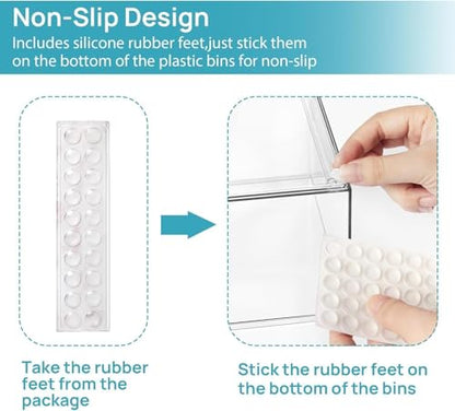 Vtopmart Clear Stackable Storage Drawers Set of 4, Baby Bottle Organizer - style: 2 Small+2 High