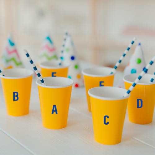 Letter Stickers,Mailbox Numbers,0.75 Inch Waterproof Vinyl Alphabet - color: Blue, size: 0.75 Inch