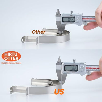 6 PCS 3-1/2 Inch, 304 Stainless Steel Thickened Pipe Clamps, Heavy-Duty Two Hole U-Bracket Conduit Clips for HVAC, Electrical, Plumbing, Secures Rigid Pipe/Tube on Wood/Metal/Concrete (89mm) - size: 3-1/2" (89mm)