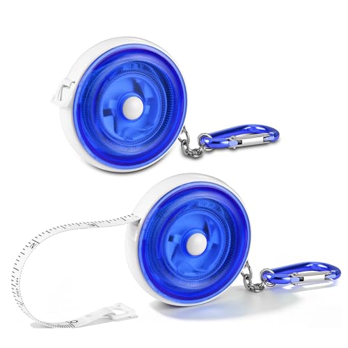 WORKPRO Soft Tape Measure, 60" Retractable Body Measuring Tape, Blue 2-Pack - color: Blue