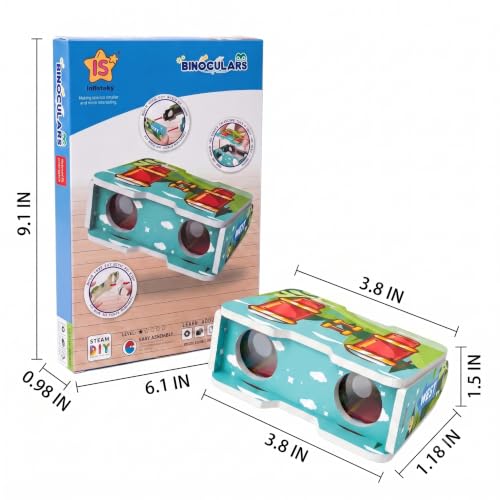 STEM DIY Binoculars Kit - Build & Explore Optics, Astronomy - style: Binoculars