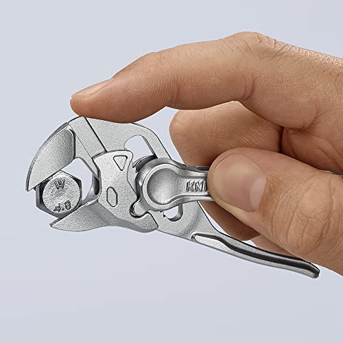 KNIPEX Tools 86 04 100 Pliers Wrench XS, 4", Silver - size: 4-Inch, style: Wrench