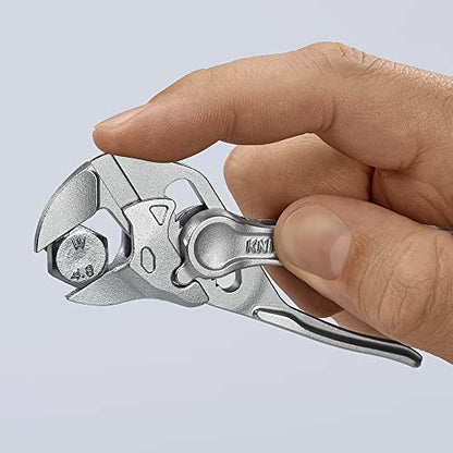 KNIPEX Tools 86 04 100 Pliers Wrench XS, 4", Silver - size: 4-Inch, style: Wrench