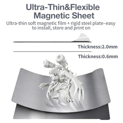 196x126mm Build Plate for ELEGOO Saturn MSLA 4K Monochrome LCD 3D Printer - size: 196x126mm(7.7x4.96in)