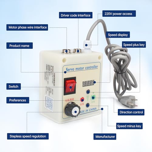RATTMMOTOR 750W 110V Permanent Magnet Brushless Servo Motor 6500rpm