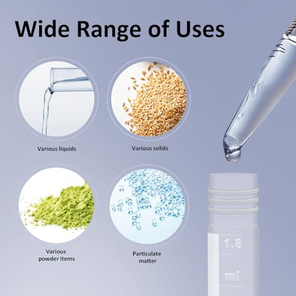 2ml Small Plastic vials w/Leak proof Caps, 2ml Cryogenic vials Sample Vials Self-Stand Cryotubes Cryovial w/Scale & Writing Area for Low Temperature Storage, 100pcs Boxed - size: 100 pcs with 100 well box