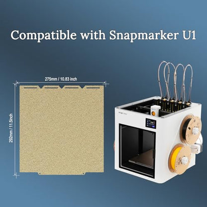 270x270mm Double Sided Textured PEI Build Plate for Snapmaker U1 - size: 270x270mm