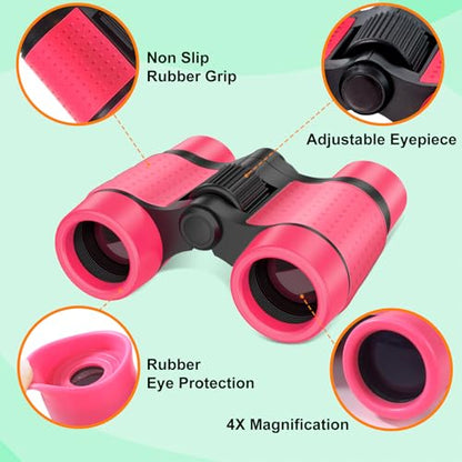 YOPINSAND Kids Explorer Kit & Bug Catcher Kit, Kids Outdoor Exploration Set - color: Pink
