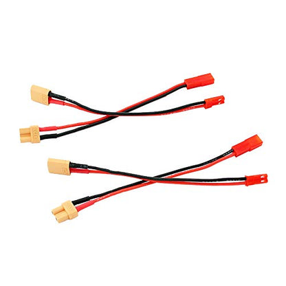 2pairs JST Male to XT30 Male/JST Female to XT30 Female Adapter with 10cm 4in 20awg Wire(BDHI-14)