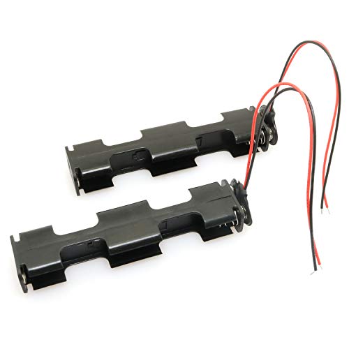 DGZZI 2-Pack 4 x AA Battery Holder with Snap Connector