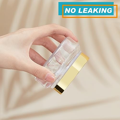 24 Pack Plastic Cosmetic Jars with Lids Label, 5 oz, Gold - color: Gold, size: 5 oz
