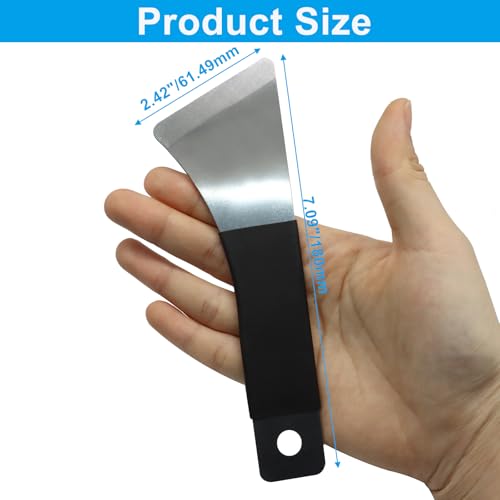 1 Pack Printer Scraper Premium Stainless Steel Model Stripping Tool, Sturdy 3D Printer Removal Spatula for Safe Removal Without Damaging Build Plate