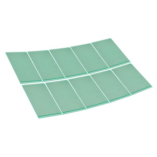 PATIKIL 7.1" x 4.7" PCB Board Circuit, 12 Pcs Single Sided Prototype Solder Boards for DIY Soldering and Electronic Project Circuit Boards Solderable Breadboard, Green - size: 7.1" x 4.7"