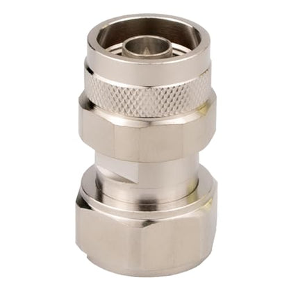 4.3/10 Mini Din Male to N Male Adapter 4.3-10 MiniDIN to N Adaptor Low PIM 160dBc - color: 4.3-10 Male to N Male