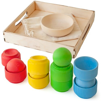 Ulanik Balls in Nests Starter Kit Montessori Toys for 1 Year Old