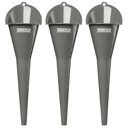 Oil Funnel 3PK - 11" Long Neck Plastic Funnels for Automotive Use