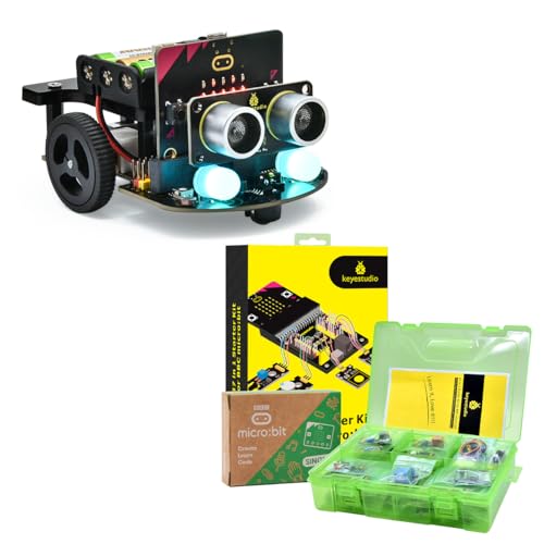 KEYESTUDIO 37 Sensors Starter Kit with Microbit V2 Robot Car