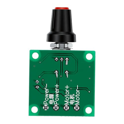 2 Pcs DC Mini Motor PWM Speed Controller, PWM Low-Voltage Motor Speed Controllers, Adjustable Driver Switch with Control Knob 1.8V 3V 5V 6V 12V 2A 1803BK 1803B