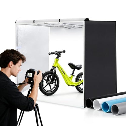PULUZ Photo Light Box 40x40in, 306 LED Photo Background Shooting Tent - size: 40*40 Inch