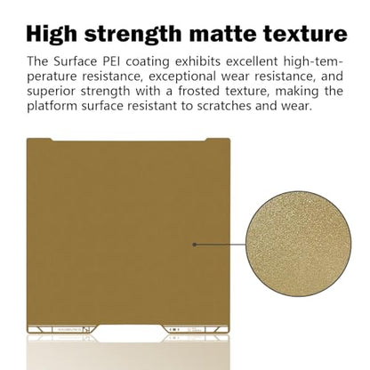 H2D/H2S Double Sided Textured Build Plate for Bambu Lab 3D Printer (Gold) - color: Gold