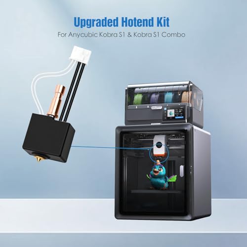Hotend Kit for Anycubic Kobra S1 & Kobra S1 Combo, Upgraded Replacement Hotend Assembly with 0.4mm Brass Nozzle, Fast Heating & Stable Extrusion – 3D Printer Accessories - color: Kobra S1/S1 Combo Hotend Kit